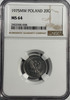 Poland: 1975MW 20 Groszy  NGC  MS64