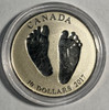Canada: 2017 $10 Welcome to the World Baby Feet Silver Coin **In Capsule Only**
