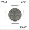 Canada: 1928 5 Cent VF30