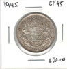 Canada: 1945 50 Cents EF45