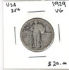 United States: 1929 25 Cent VG