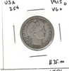 United States: 1915D 25 Cent VG10