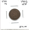 United States: 1903 1 Cent VF30
