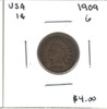 United States: 1909 1 Cent  G4