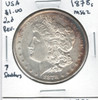United States: 1878s  Morgan Dollar  MS62