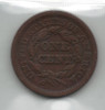 United States: 1847 1 Cent Braided Hair ICCS VF30