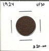 Canada: 1924  1 Cent  VF30