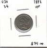 United States: 1872 3 Cent VF20