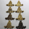 Royal Canadian Artillery Group of 7 King's Crown Collar Badges