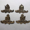 Royal Canadian Artillery Group of 4 WWI Era Collar Badges