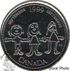 Canada: 1999 September 25 Cent Original Roll (40 Coins)