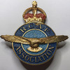 Royal Canadian Air Force Association Cap Badge, King's Crown