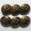 Great Britain: Group of 17mm Machine Gun Corps King's Crown Buttons