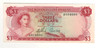 Bahamas: 1965 $3 Banknote