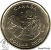 Canada: 2024 $1 Beaver in Canoe Loonie Coin