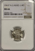 Netherlands East Indies:  1941P 1/4 Gulden NGC MS66