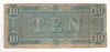 United States: 1864  $10 Richmond Confederate Banknote