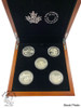 Canada: 2014 $25 O Canada Series Silver 5 Coin Set in Wooden Box Canada: 2014 $25 O Canada Series Silver 5 Coin Set in Wooden Box