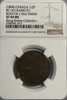 Canada: 1808 Half Penny Bout De L'Isle Charrette (Wagon) Bridge Token; CH. BT-14 Charrette NGC XF40BN