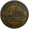 Canada: PEI: 1858 Half Penny Token; Breton 921, CH. PE-8
