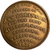 United States: 1836 R + W Robinson Token New York, NY