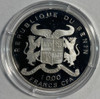 Benin: 1995 1000 Francs Olympics Running Silver Coin