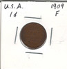 United States:  1909  1  Cent  F12