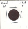 United States: 1915 1 Cent  F12