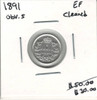 Canada: 1891 5 Cent EF40 Cleaned