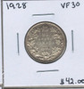 Canada: 1928 25 Cent VF30