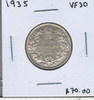 Canada: 1935 25 Cent VF30