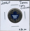 Canada: 2006P 25 Cent Toronto Maple Leafs Lightly Circulated