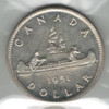 Canada: 1951 $1 Silver Dollar ICCS MS64