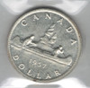 Canada: 1957 $1 Silver Dollar ICCS PL65