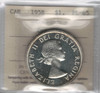 Canada: 1958 $1 Silver Dollar ICCS PL65 Cameo