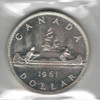 Canada: 1961 $1 Silver Dollar ICCS PL66 Cameo