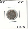 Canada: 1893 5 Cent VF30