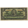 Canada: 1937 $1 Bank Of Canada Banknote Coyne-Towers Signature VG8 *We Pick*