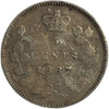 Canada: 1887 5 Cent VF20 Cleaned #2
