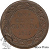 Canada: 1913 1 Cent AU50