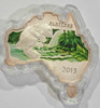 Australia: 2013 Map Shaped Coin: Platypus 1 oz Silver Coin *Capsule Only*