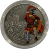 Niue: 2017 2 Dollars Warriors of History: The Romans 1 oz Silver Coloured Coin