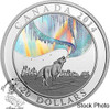 Canada: 2014 $20 A Story of the Northern Lights Howling Wolf Hologram Silver Coin *Scuffed Box*