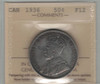 Canada: 1936 50 Cent ICCS F12 #3