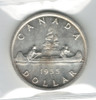 Canada: 1955 $1 Silver Dollar ICCS MS64 #24