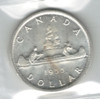 Canada: 1955 $1 Silver Dollar ICCS MS65 #2