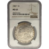United States: 1887 Morgan Dollar NGC MS63