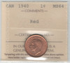 Canada: 1940 1 Cent ICCS MS64 Red #5