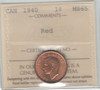 Canada: 1940 1 Cent ICCS MS65 Red #2