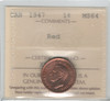 Canada: 1947 1 Cent ICCS MS64 Red #2
